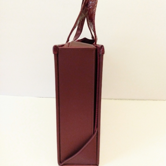 Estee Lauder Travel Cosmetic Jewelry Burgundy Double Handle Carry On Case - Picture 12 of 15